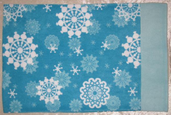 SNOWFLAKES Adult Size Fleece Pillowcase picture