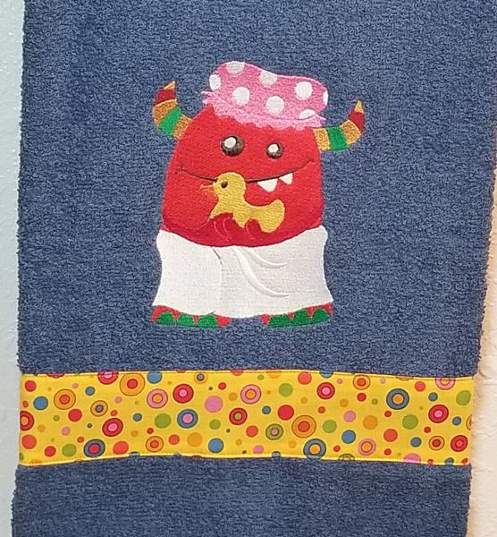 Embroidered MONSTER Bath Towels picture