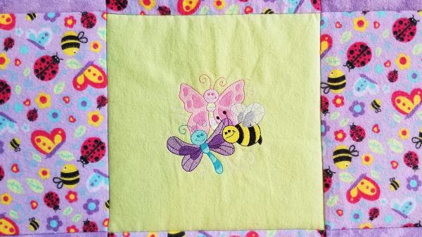 BUTTERFLIES and BEES S Soft Flannel Blanket picture