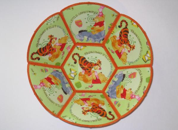 WINNIE the POOH Tigger Eore and Piglet Embroidered Decorative Bowl picture