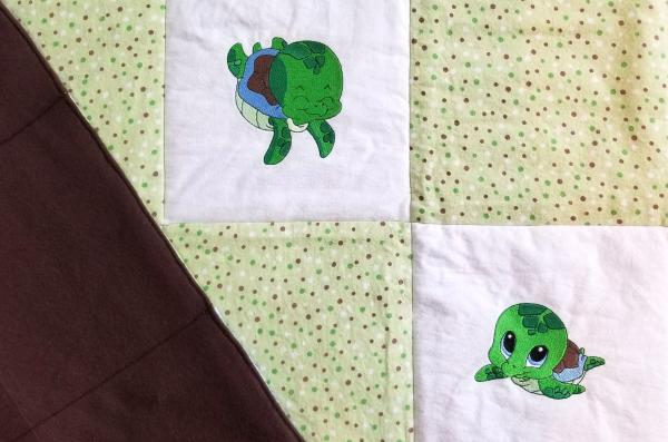 Baby Turtles Soft Flannel Blanket picture
