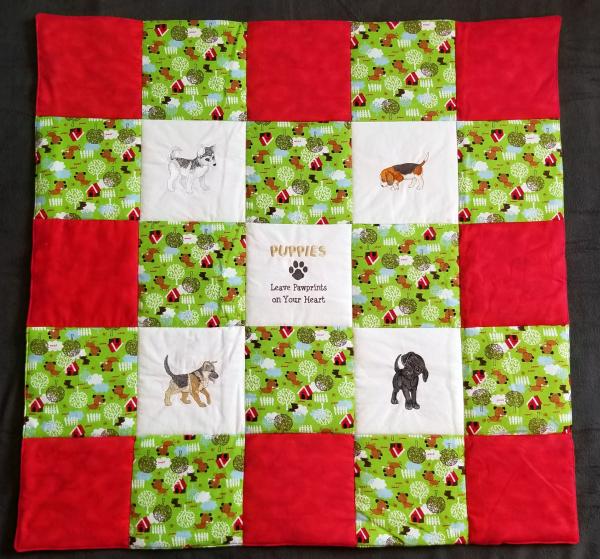 Puppies Soft Flannel Blanket picture