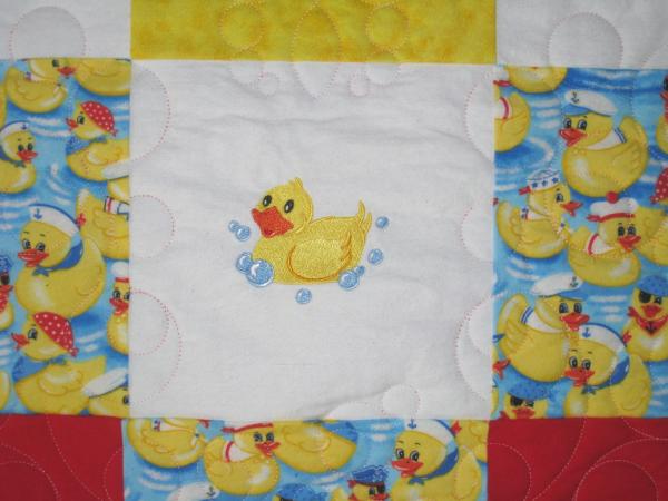 Yellow Ducks Soft Flannel Blanket picture