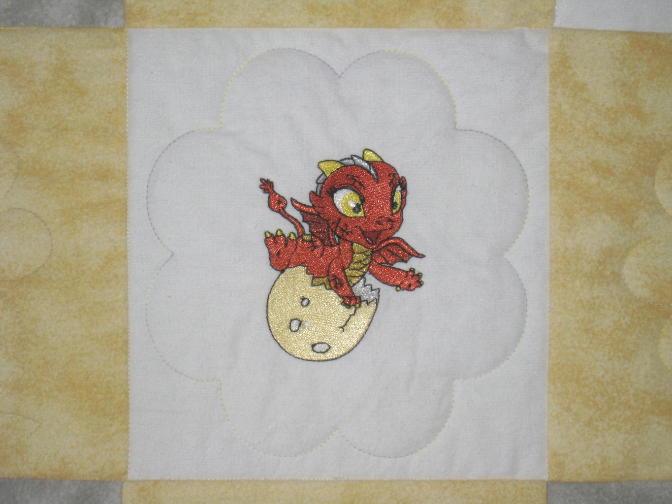 Boy or Girl Baby Hatching Dragons Soft Flannel Blanket picture