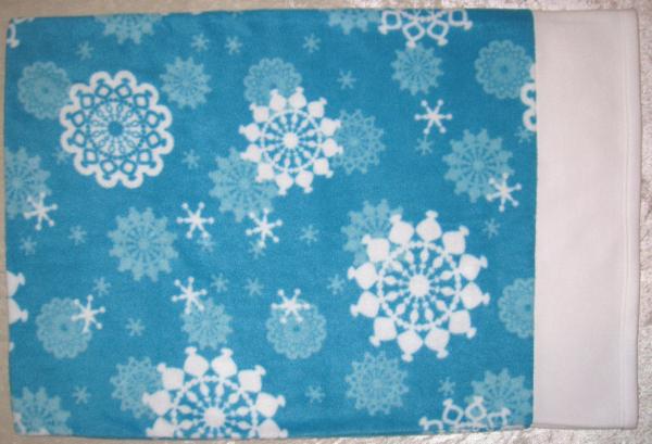 SNOWFLAKES Adult Size Fleece Pillowcase picture