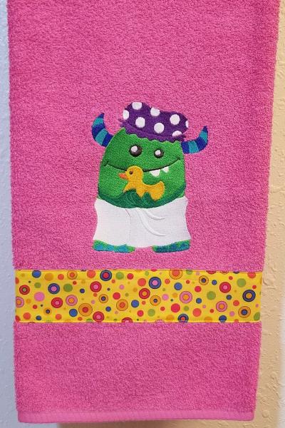 Embroidered MONSTER Bath Towels picture