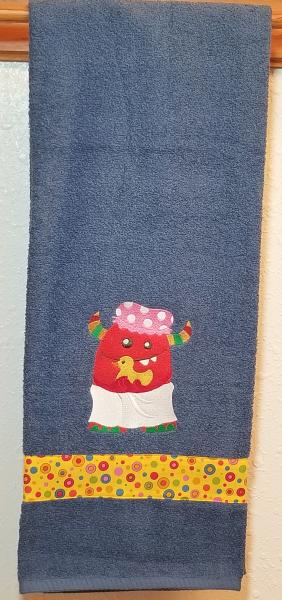 Embroidered MONSTER Bath Towels picture