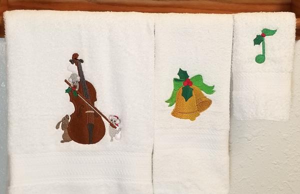 Christmas Music 3 Piece Towel Set picture