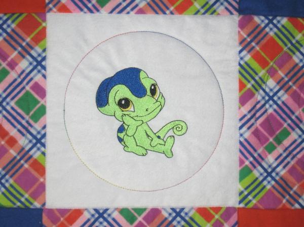 Baby Chameleons Soft Flannel Blanket picture