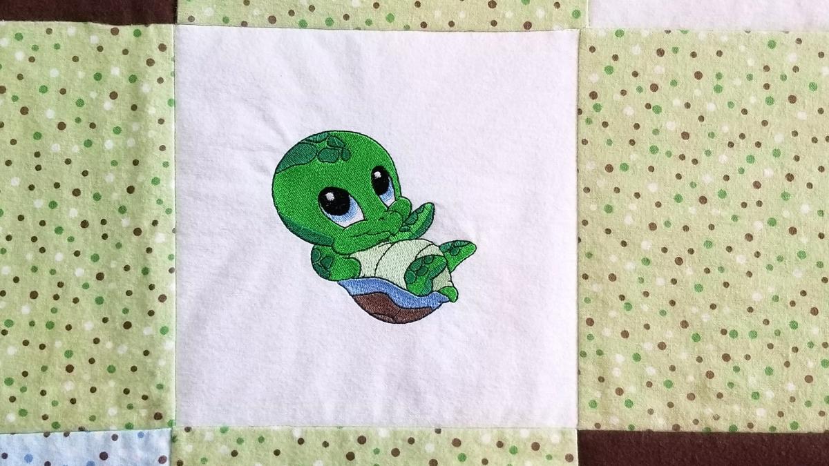 Baby Turtles Soft Flannel Blanket picture