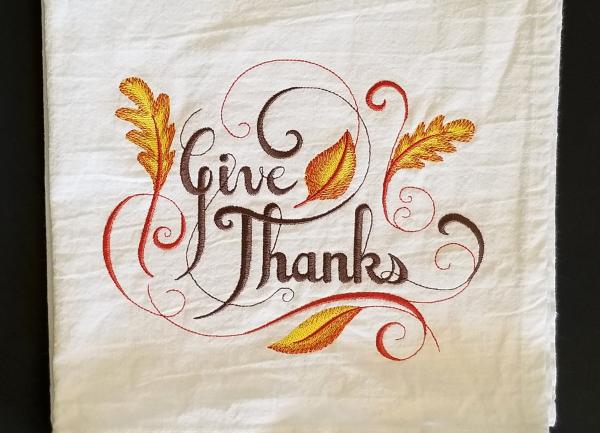 Give Thanks Extra Large Flour Sack Towels picture