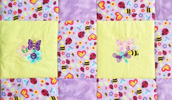 BUTTERFLIES and BEES S Soft Flannel Blanket picture