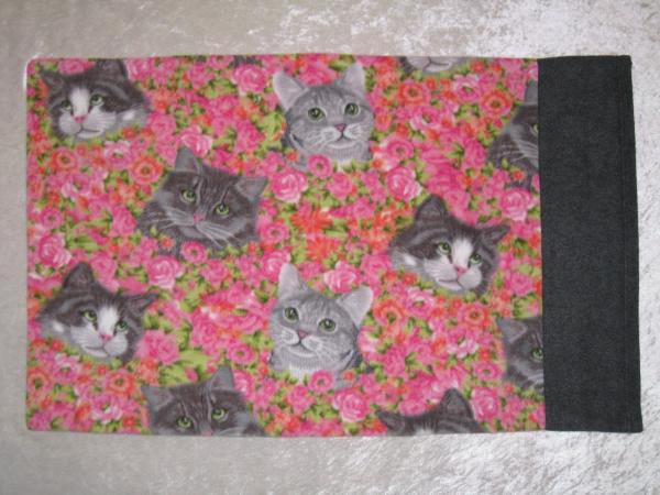 Cats Print Adult Size Fleece Pillowcase picture