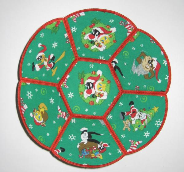 Looney Toons Christmas Decorative Fabric Bowls picture