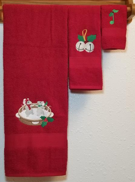 Christmas Music 3 Piece Towel Set