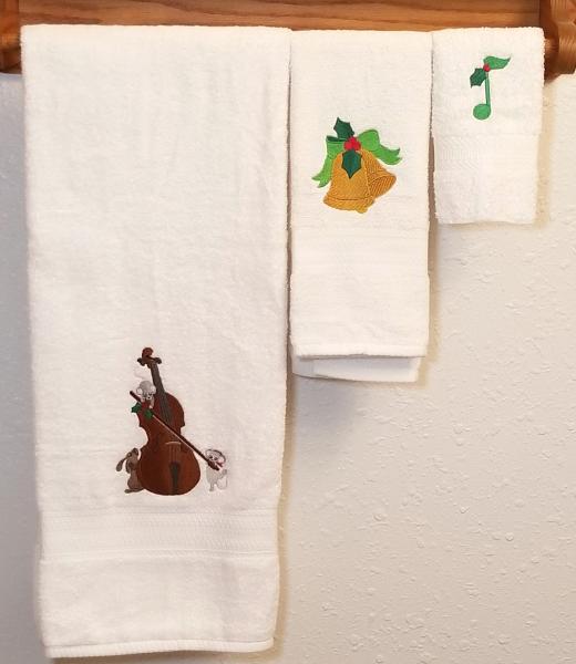 Christmas Music 3 Piece Towel Set