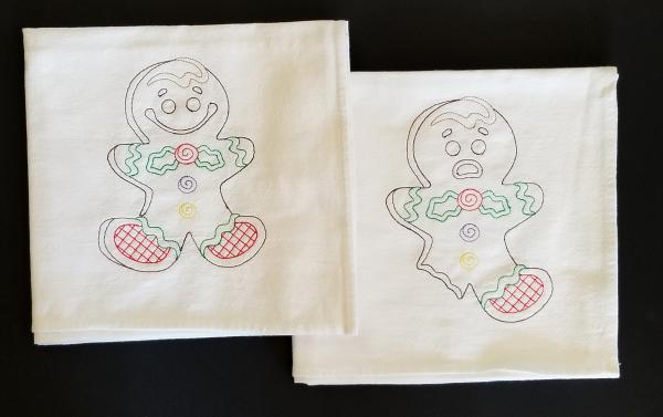 Christmas Gingerbread Man Cookies Towel Set picture