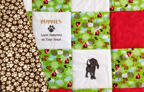 Puppies Soft Flannel Blanket