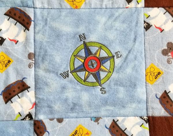 Pirate Theme Soft Flannel Blanket picture