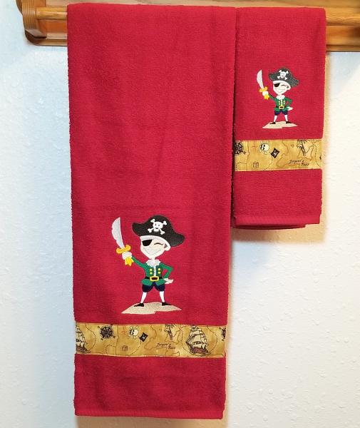 Pirate Bath Towel - Fun Pirate Towels - For All Treasure Seeking Pirates! picture