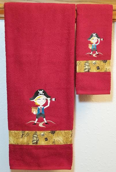 Pirate Bath Towel - Fun Pirate Towels - For All Treasure Seeking Pirates! picture