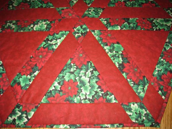 Christmas Pointsettia Table Topper picture