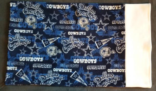 COWBOYS Print Fleece Pillow Cases for Queen Size Pillows picture