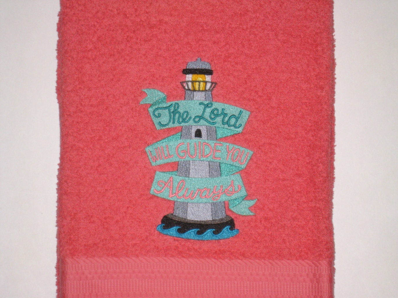 Lighthouse Crhristian Theme Bath Towel picture