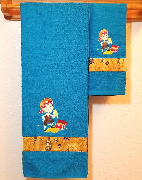 Pirate Bath Towel - Fun Pirate Towels - For All Treasure Seeking Pirates! picture