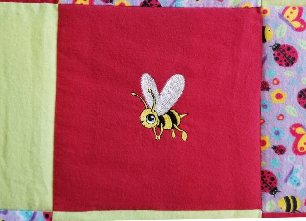 BEES and LADYBUGS Soft Flannel Blanket picture