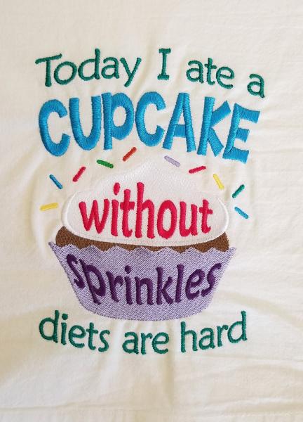 Diets are Hard Extra Large Flour Sack Towels