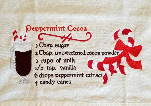 Peppermint Coca Recipe Towel picture