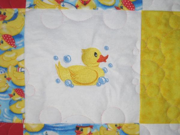 Yellow Ducks Soft Flannel Blanket picture