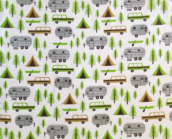 Camping Kids and Adult Size Flannel Pillowcase picture