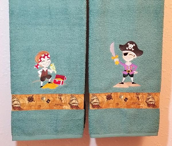Pirate Bath Towel - Fun Pirate Towels - For All Treasure Seeking Pirates! picture