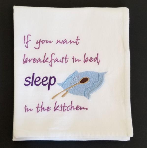 Breakfast in Bed Extra Large Flour Sack Towels