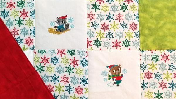 Winter Animals Soft Flannel Blanket