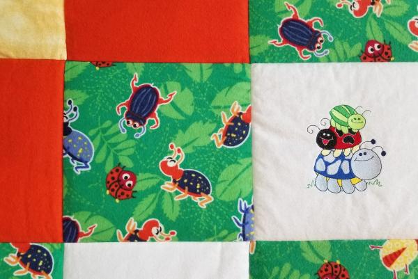 BEETLES and LADYBUGS Soft Flannel Blanket picture