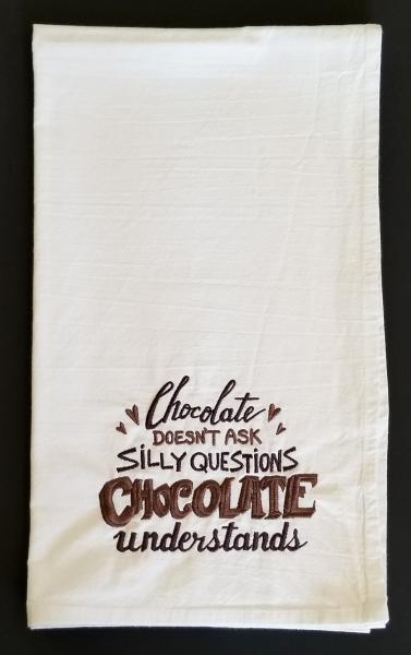 Chocolate Understands Extra Large Flour Sack Towels picture