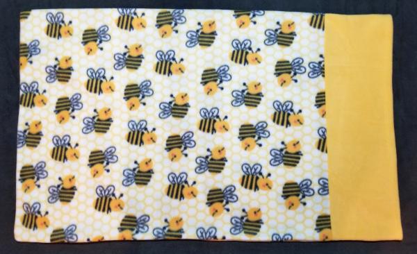 Bumble Bees Adult Size Fleece Pillowcase