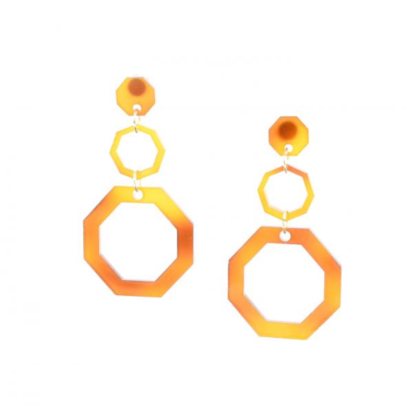 LARGE TORTOISE SHELL IVY EARRINGS