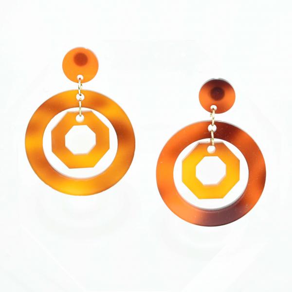 TORTOISE SHELL TATE EARRINGS