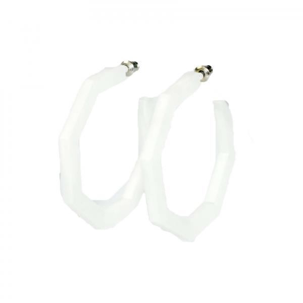 PEARL OCTAGON HOOPS