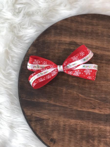 Christmas Ribbon Clip Bow picture