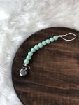 Mint Green Beehive Pacifier Clip