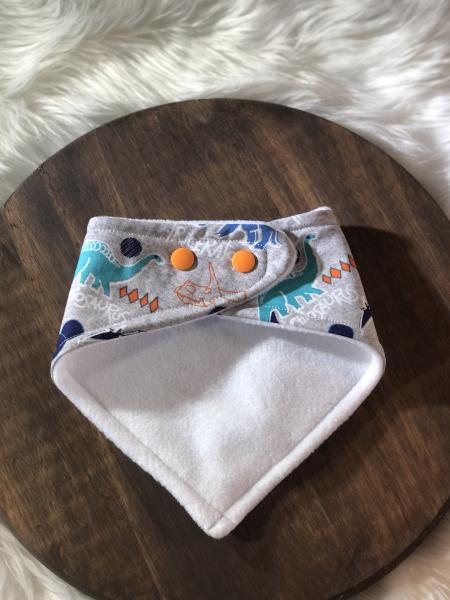 Gray Dinos Bandana Bib picture