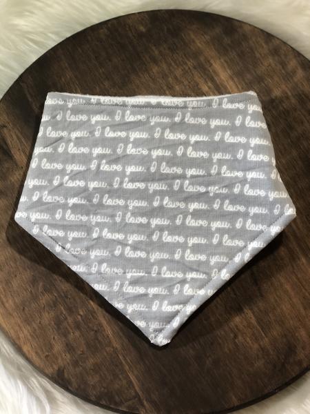 I Love You Bandana Bib