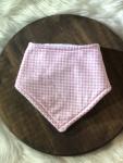 Pink Gingham Bandana Bib