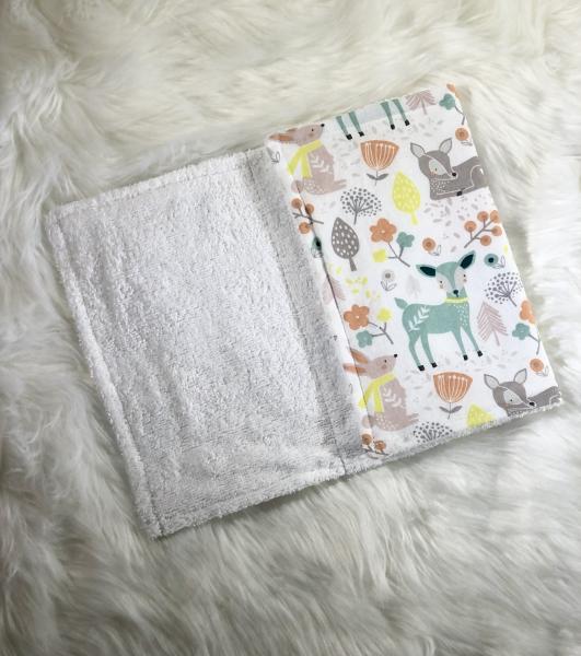 Woodland Animals Burp Cloth picture