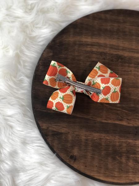 Pumpkins Ribbon Clip Bow picture